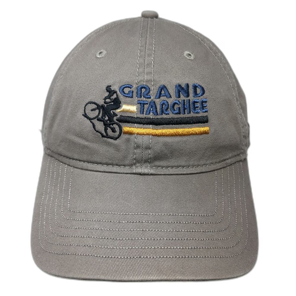 Ouray Sportswear Baseball Cap Gray One Size Grand Targhee Wyoming Biker Logo hat
